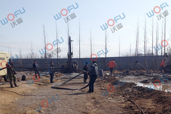 地源熱泵施工現場